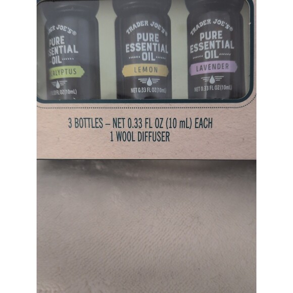 Trader Joe's Essential Oil Collection With Wool Diffuser Boxed Set Limited Edtn - Picture 4 of 9